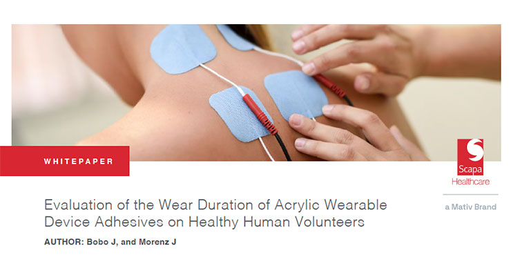 Evaluation of the Wear Duration of Acrylic Wearable Device Adhesives on Healthy Human Volunteers